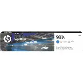 HP 981A - 70 ml - cyan - original - PageWide - blekkpatron - for PageWide Enterprise Color MFP 586; PageWide Managed Color E55650