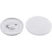 LINDBY LED utendørs taklampe Doki, 26 cm, hvit, plast
