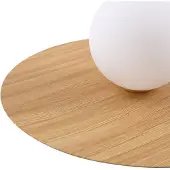 LINDBY vegglampe Zain, trefarge/hvit, glass, Ø 33 cm, G9