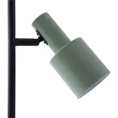 LINDBY gulvlampe Ovelia, grønn/svart, metall, E27
