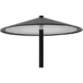 LINDBY LED oppladbar bordlampe Ayva, svart, aluminium, IP44