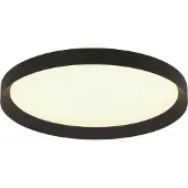 Steinhauer Flady LED taklampe, svart, Ø 50 cm, direkte/indirekte
