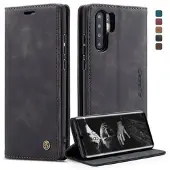 CASEME Huawei P30 Pro 013 Series Lommebok-deksel - Svart