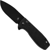Kizer Cutlery Amicus Button Lock Black G10