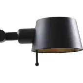 LUCANDE gulvlampe Silka, høyde 173 cm, svart, metall