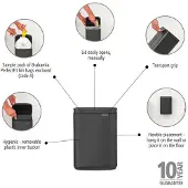 Brabantia BO søppelkasse 4 liter Mineral Infinite Grey (23 37 08)