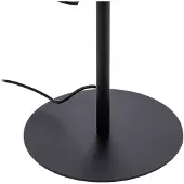 LINDBY LED-gulvlampe Munja, svart, metall, dimbar
