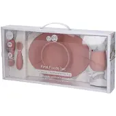Ezpz Spisesett - Silikon - 4 Deler - Rosa - - OneSize - Spisesett