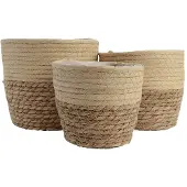 Ksd Sett Med Jutekurver 20x17 Cm 3 Enheter