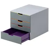 Durable Skuffekabinet VARICOLOR 4 med 4 skuffer