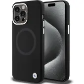 BMW Signature Liquid Silicone MagSafe-etui i silikon for iPhone 15 Pro Max - svart