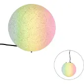 QAZQA Smart utendørslampe grå 25 cm IP65 inkl. WiFi A60 - Nura