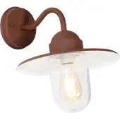 QAZQA Moderne utendørs vegglampe rustbrun IP44 - Kansas