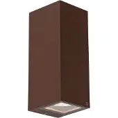 QAZQA Industriell vegglampe rustbrun 2-lys AR70 IP54 - Baleno