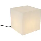 QAZQA Moderne utendørslampe hvit 38 cm firkantet IP44 - Nura