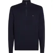 Tommy Hilfiger Pima Org Ctn Mock Genser Med Halv Glidelås