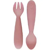 Ezpz Bestikk - 2-pack - Silikon - Støvet Roa - - OneSize - Bestikk