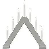 Konstsmide Adventstake Grå tre 7 lys 34cm