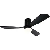 QAZQA Takvifte svart 132 cm inkl. LED dimbar med fjernkontroll - Sofia