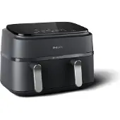 Philips Series 3000 NA351 - Varmluftsteker - 9 liter - 2.75 kW - svart / sølv