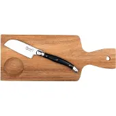 Laguiole Cheese knife Santoku with serving board SET 2 SdV