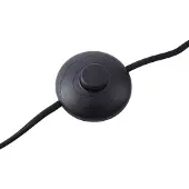 LINDBY gulvlampe Ovelia, oransje/svart, metall, E27