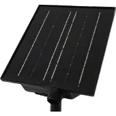 LINDBY LED-solcellelampe Sabriel, buet, svart, aluminium, 3000K