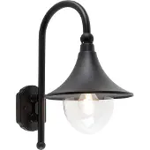QAZQA Smart utevegglampe svart IP44 inkl. Wifi A60 - Daphne