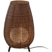 Bover LED-terrasselampe Amphora, 77 cm, grafittbrun/brun