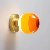 Marset LED-vegglampe Dipping Light A2, oransje/gull
