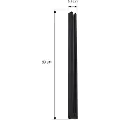 LINDBY Linaro strømskinne, 50 cm, svart, 1-fase skinne