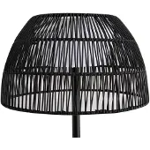 LUCANDE LED-gulvlampe Heribio, svart, jern, 153 cm