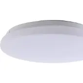 LINDBY LED utendørs taklampe, Kirkola, 4000 K, Ø 34 cm, hvit