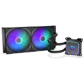 Endorfy Navis F280 ARGB - Væskekjølesystem for prosessor - Radiatorstørrelse: 280 mm - (for: LGA2011-3, LGA2011 (Square ILM), AM4, LGA2066, LGA1200, LGA1700, AM5, LGA115x Socket) - 2 x 140 mm