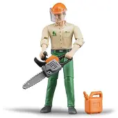 BRUDER Figur - bworld - Skogsarbeider - 60030 - - OneSize - Lekefigur