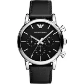 Giorgio Armani Emporio AR1733 Klassisk svart rustfritt stål herreklokke