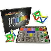 Leantoys Lean Toys Magnastix magnetiske byggklosser 560 + tavle