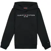 Tommy Hilfiger Hettegenser - Essential - Organic - Svart - - 16 år (176) - Hettegenser
