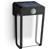 Signify LED-solcellelampe Shroud, svart/klar, sensor