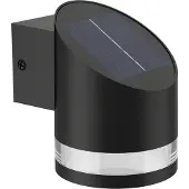 Philips Fyve vegglampe 200 lm 1,5 W solcelle med sensor IP44, svart