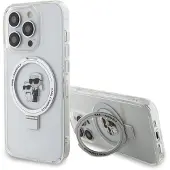 Karl Lagerfeld KLHMP15LHMRSKCH iPhone 15 Pro 6,1" hvit hardcase Ringstativ Karl&Choupette MagSafe