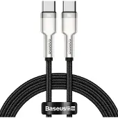 Baseus Cafule metall-USB-C-kabel 100W CATJK-C01 – 1m – svart