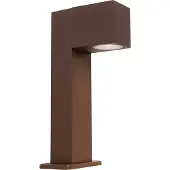 QAZQA Industriell utendørs stolpelampe rustbrun 30 cm IP44 - Baleno