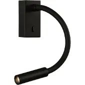 ACB ILUMINACIÓN LED-leselampe Cio, bryter, flexarm, 930, svart