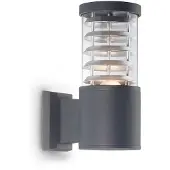 Ideal Lux utendørs vegglampe Tronco antrasitt, aluminium, høyde 25 cm