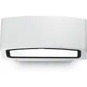 Ideal Lux utendørs vegglampe Andromeda, hvit, bredde 22 cm, aluminium