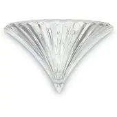 Ideal Lux vegglampe Santa, bredde 39 cm, gjennomsiktig, glass