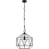 Eglo COTTINGHAM pendel E27 Ø370 sort