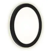 DI-KA LED-panel Frankfurt, rund, Ø 21 cm, IP44, svart