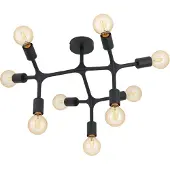 Eglo Taklampe Bocadella 1 i svart, 9 lyskilder